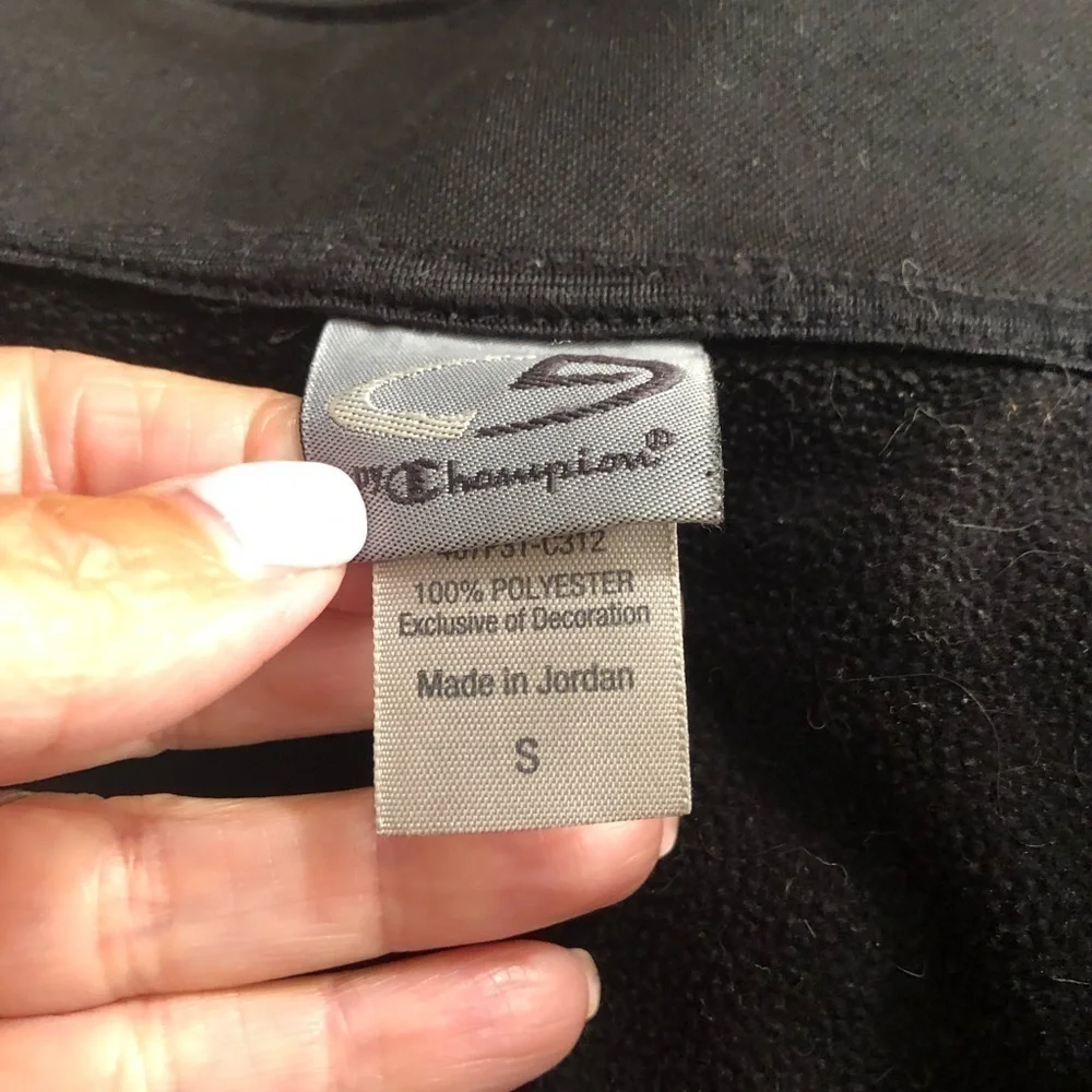 Champion Black Women’s Zip Up Jacket Sz S